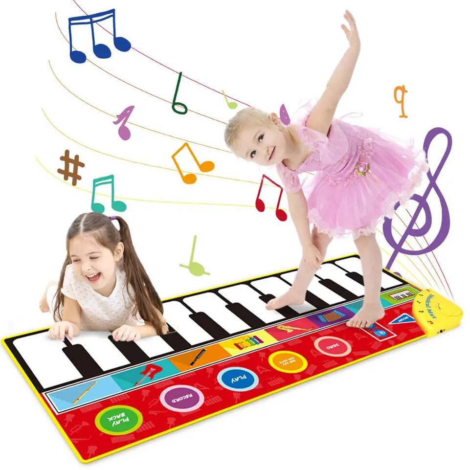Musical Mat Baby Play Piano Mat Keyboard Toy Music Instrument Montessori Toys Crawling Rug Educational Toys for Kid Gifts