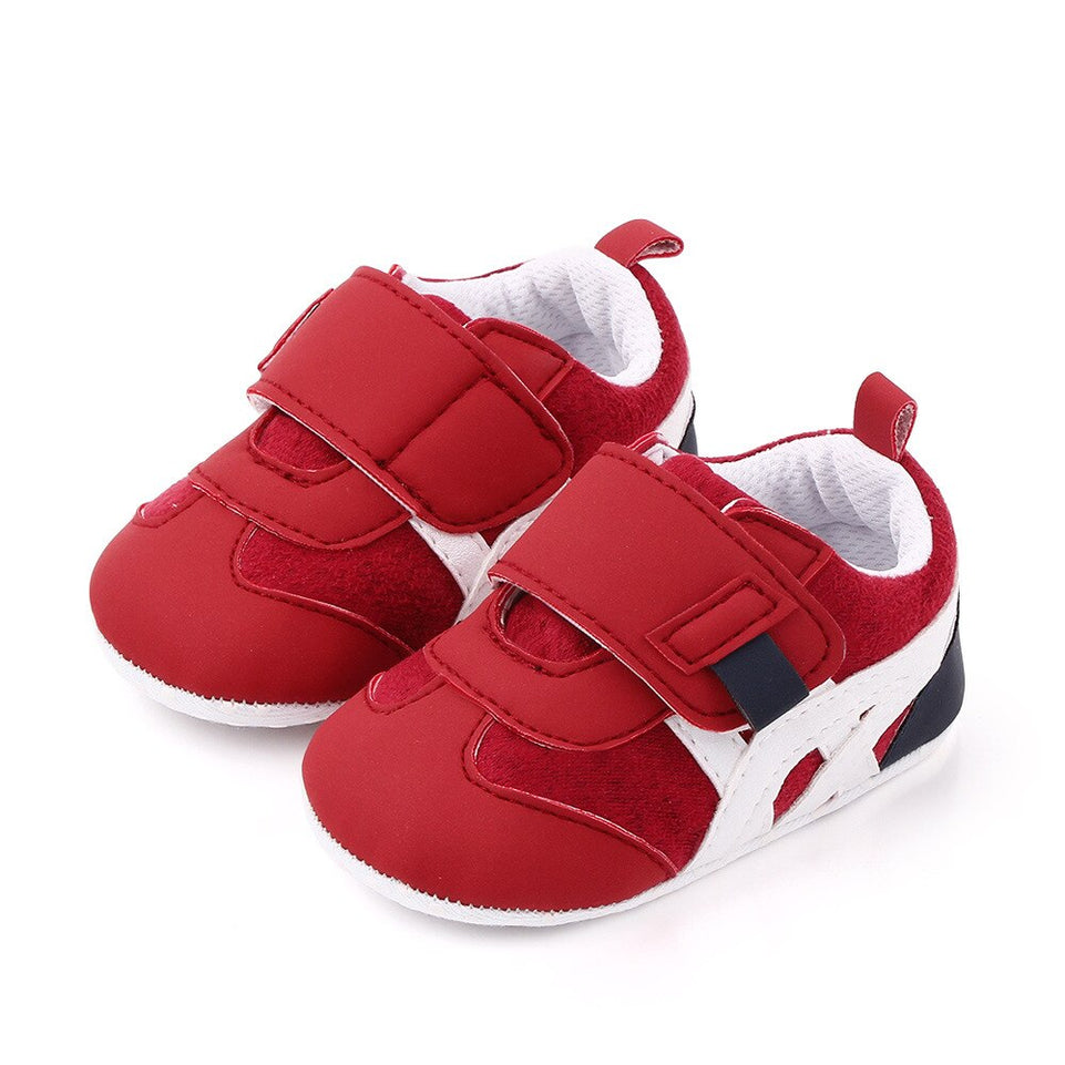 New Spring Autumn Baby Shoes Baby Boys Casual Soft Sole PU Suede Leather shoes Crib Anti-slip Sneakers First Walkers 0-18M
