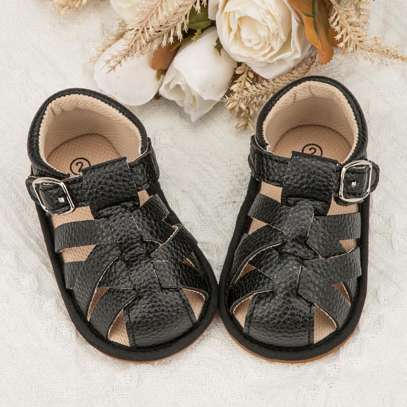 KIDSUN Baby Summer Sandals Infant Boy Girl Shoes Rubber Soft Sole Non-Slip Toddler First Walker Baby Crib Newborn