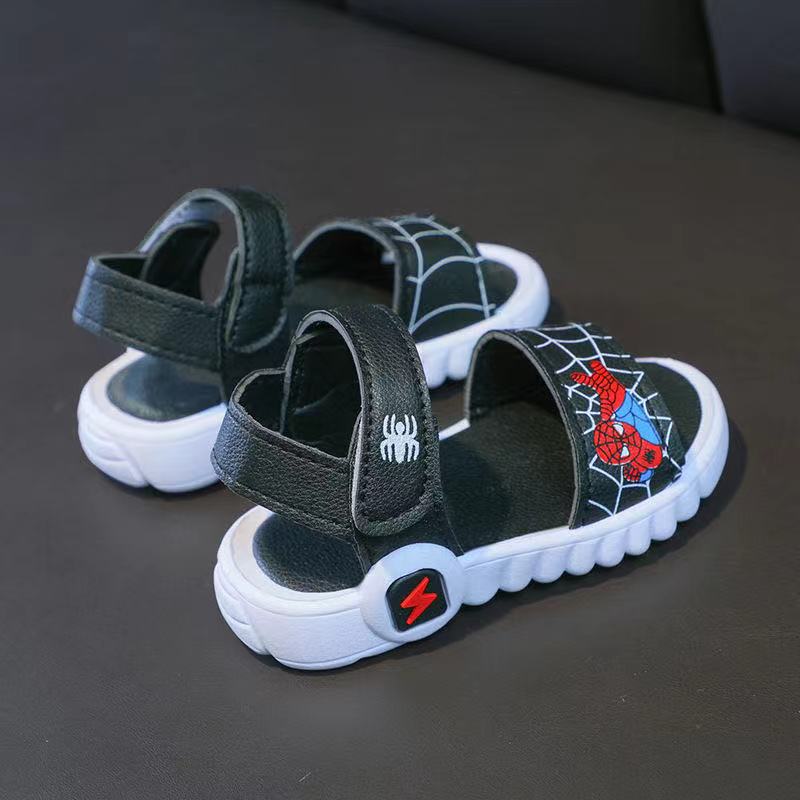 Summer Baby Boy Sandals Kids Beach Shoes Children Shoes Cartoon Spider Man Girl Shoes Baby Sandals Breathable Soft Toddler Shoes